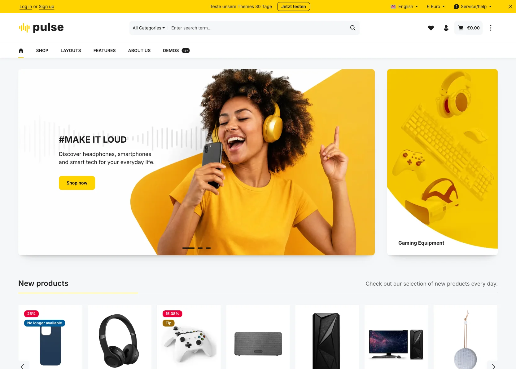 New Shopware 6 Theme Pulse